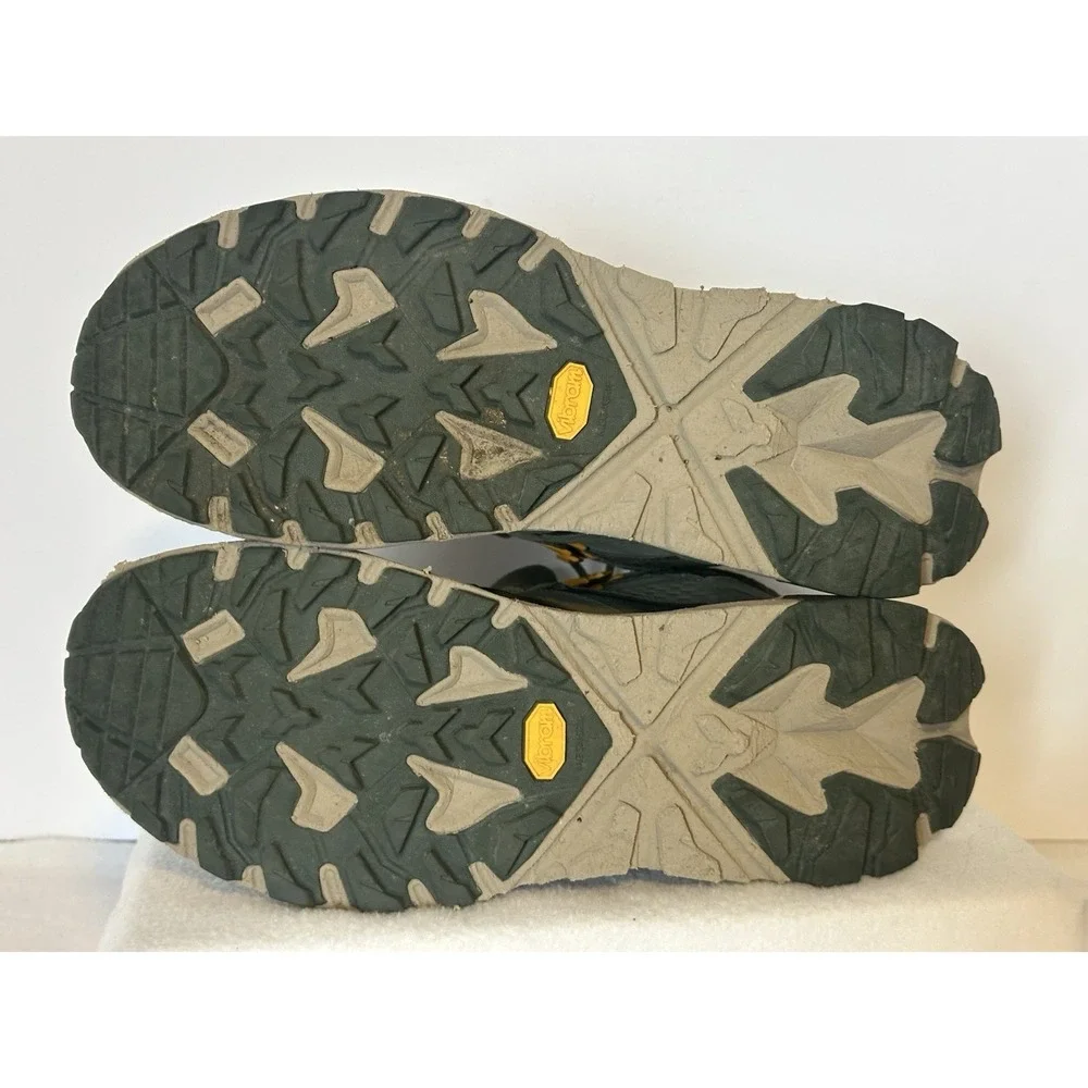 HOKA Boots Mens 11 D Anacapa Mid GTX Green Hiking Trail Running Gore Tex Vibram
